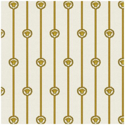 Versace Gold Striped Wallpaper