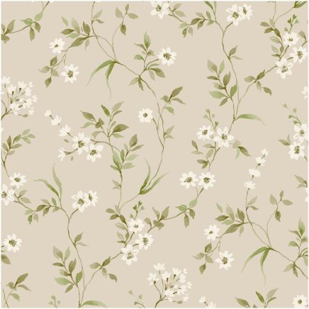 Lila Floral Wallpaper