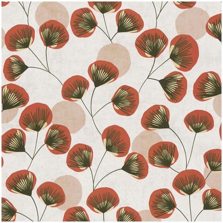 Red Floral Wallpaper