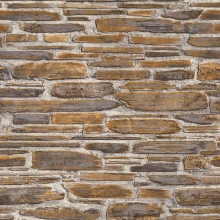 Realistic Brick Slate Stone Wallpaper