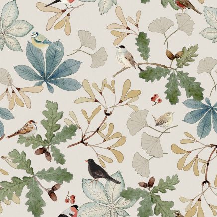 Orchard Birds Wallpaper