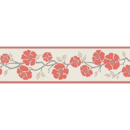 Orange Textured Wallpaper Border