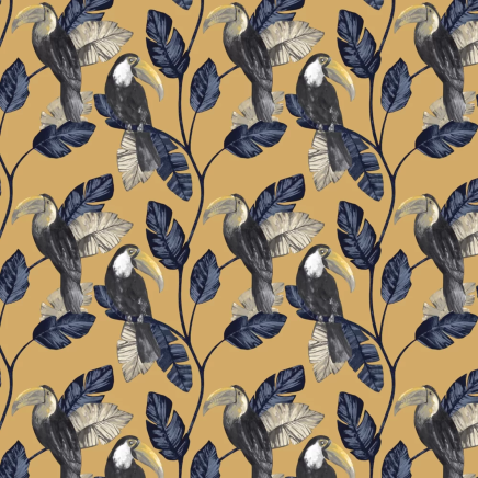 Tiki Toucan Wallpaper