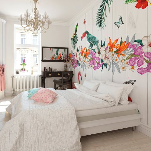 Origin Murals BIRDS OF PARADISE FULL WALL MURAL | Wallpaper Shop