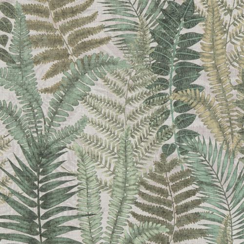 Custom Mural Wallpaper Tropical Fern Plant Green Leaf | BVM Home - View #3