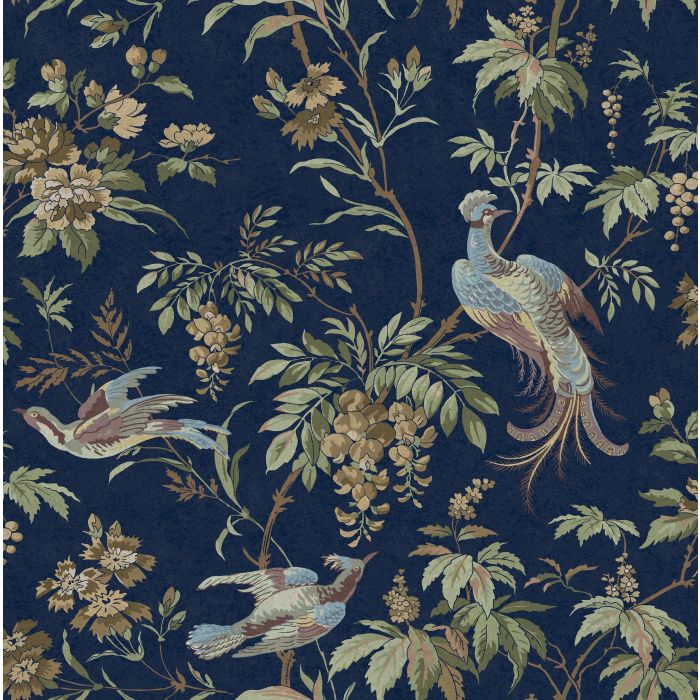 Laura Ashley Attleton Wallpaper Midnight