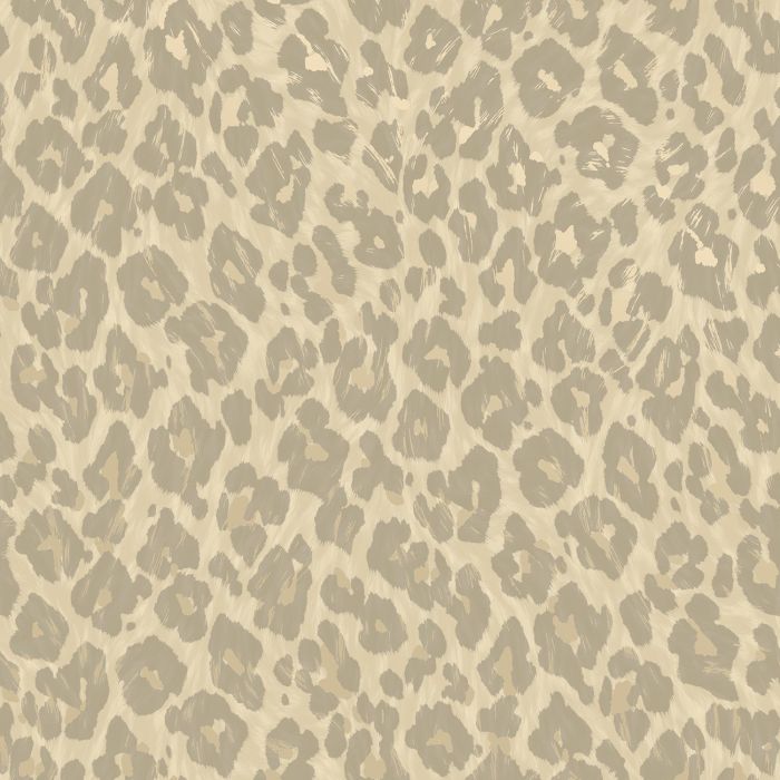 Leopard Print Wallpaper Champagne