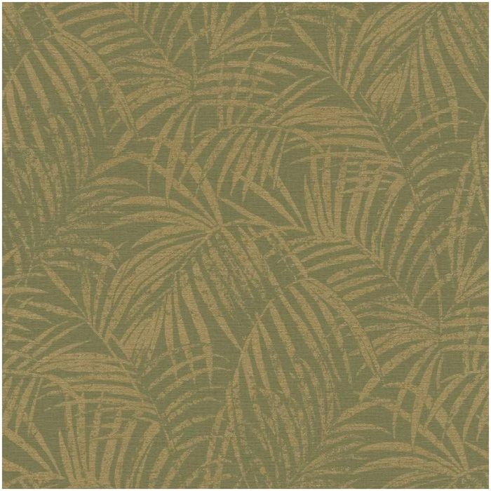 Green Gold Leaf Wallpaper