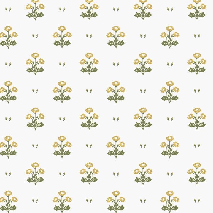 Harthill Daisy Wallpaper Ochre Yellow