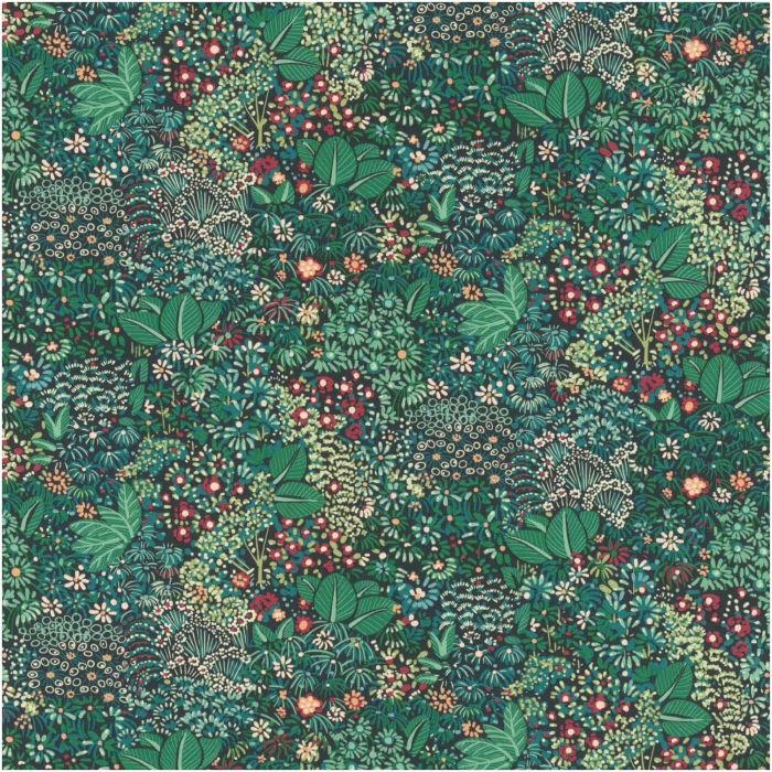 Botanical Jungle Green Wallpaper