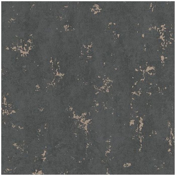 Distressed Weathered Concrete Black Wallpaper