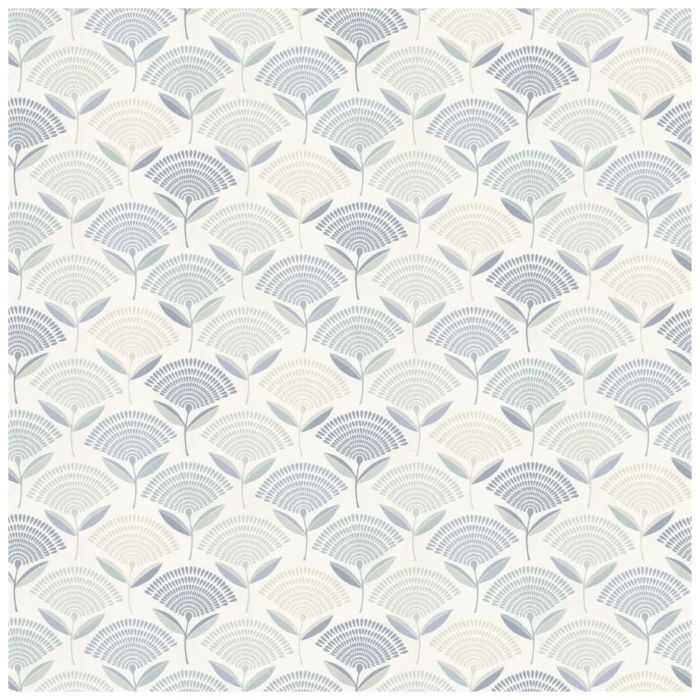 Calia Porcelain Flowers Wallpaper