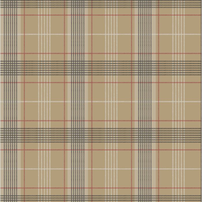 Scotch Tartan Wallpaper Brown