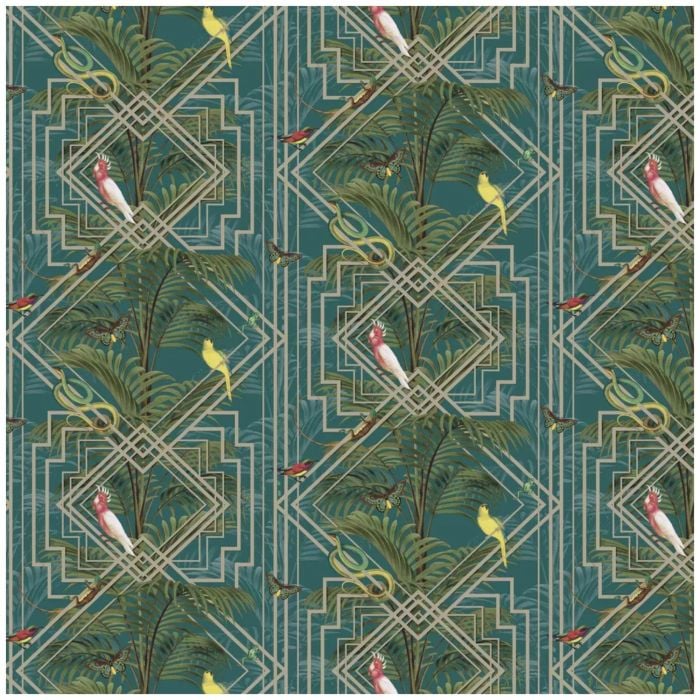 Akello Wallpaper Turquoise