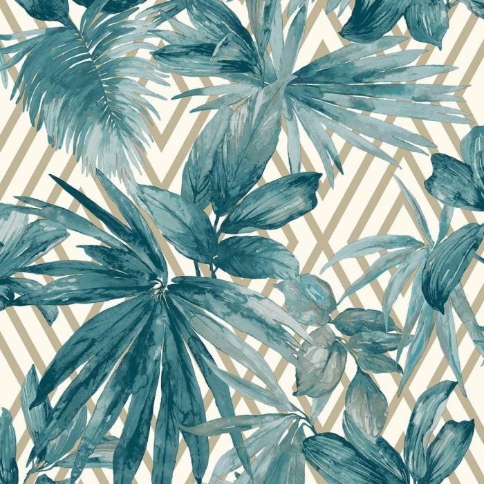 Forage Palm Geo Wallpaper