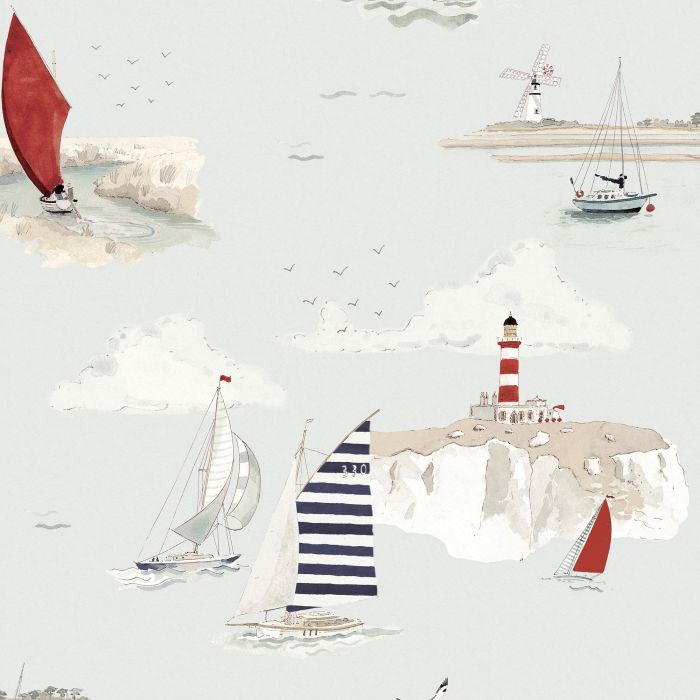 Coastal Boats Wallpaper