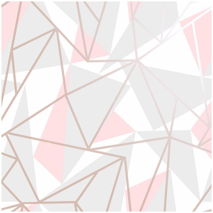 Metallic Shard Pink Wallpaper