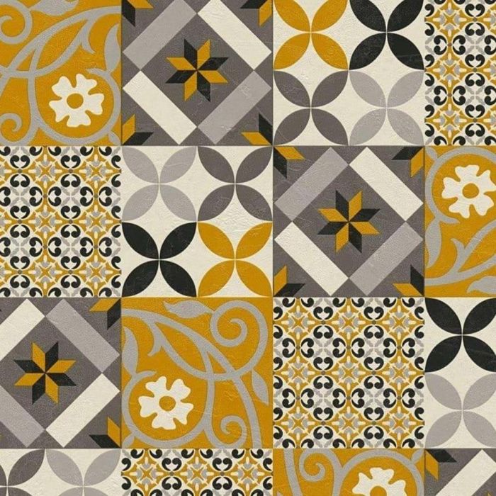 Moroccan Tile Effect Wallpaper