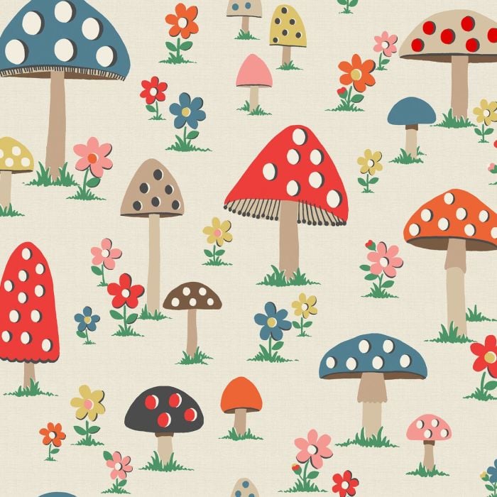 Cath Kidston Mushrooms Multi Wallpaper