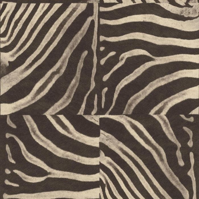 Brown Zebra Animal Print Wallpaper