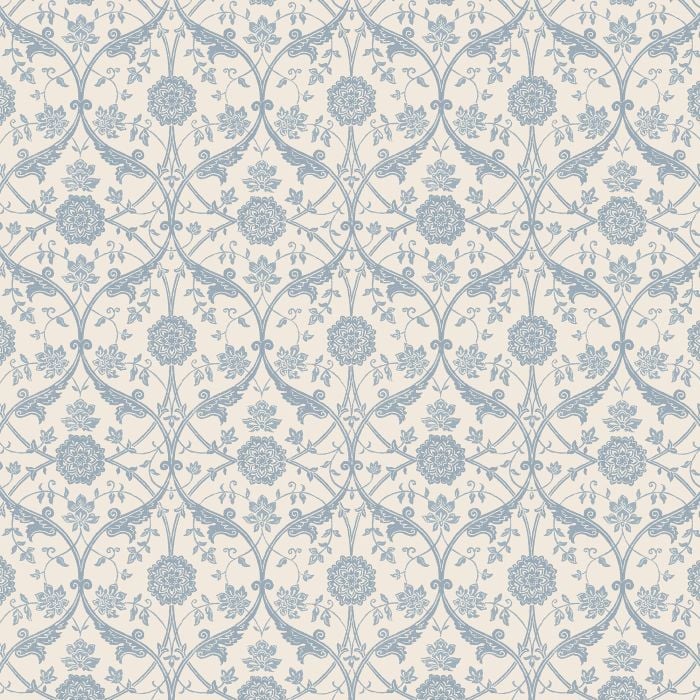 Endale Trellis Wallpaper Newport Blue