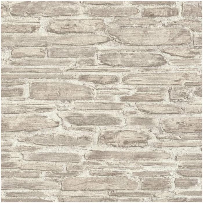 Grey Weathered Brick Effect Wallpaper