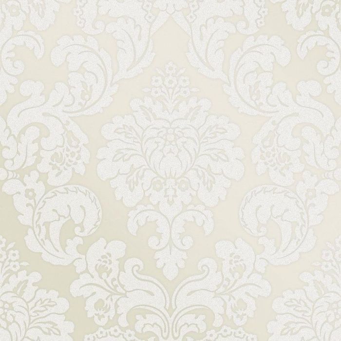 Monaco Damask Wallpaper Cream