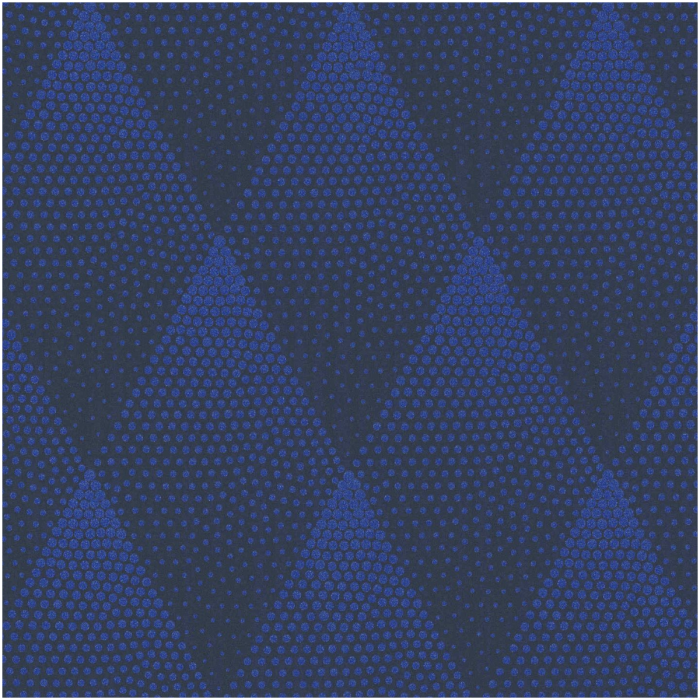 Blue & Black Geometric Diamond Wallpaper