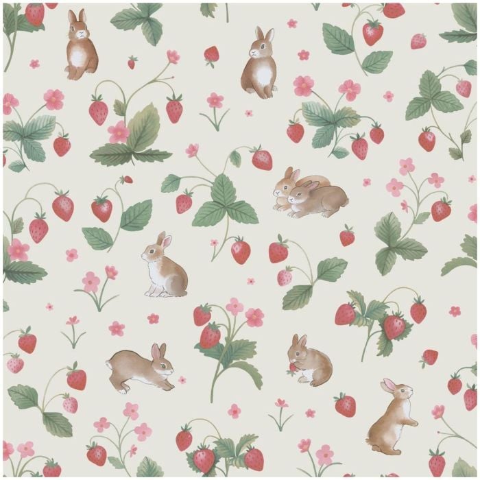 Bunnies & Berries Wallpaper