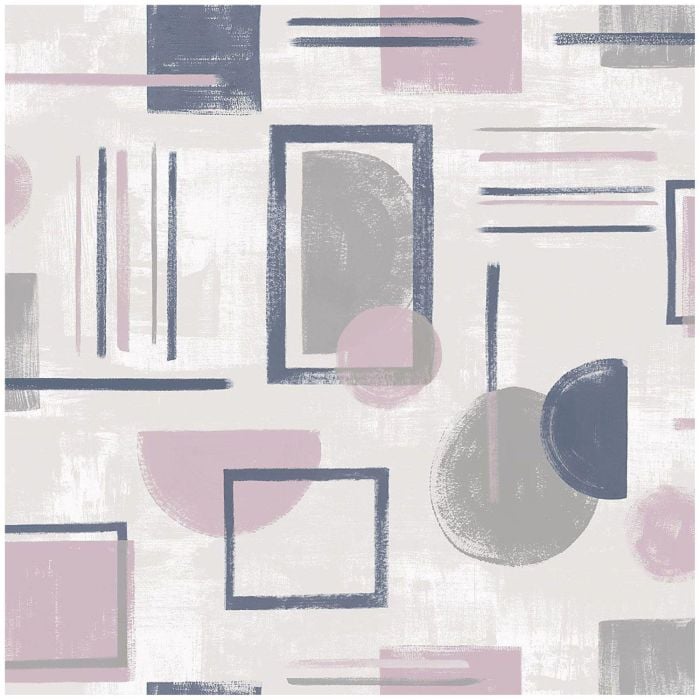 Nordic Geo Wallpaper Pink