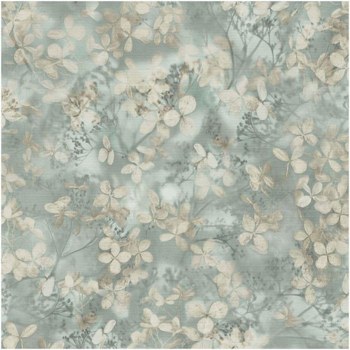 Play Of Light Botanical Wallpaper Sage Green