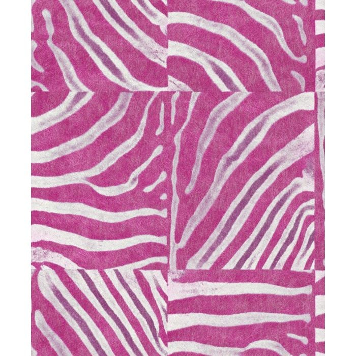 Safari Pink Zebra Stripe Wallpaper