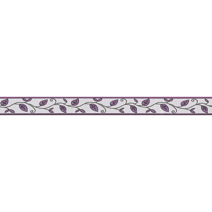Purple Leaf Wallpaper Border