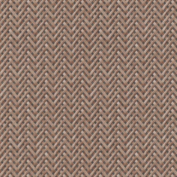Rattan Woven Wood Wallpaper Brown