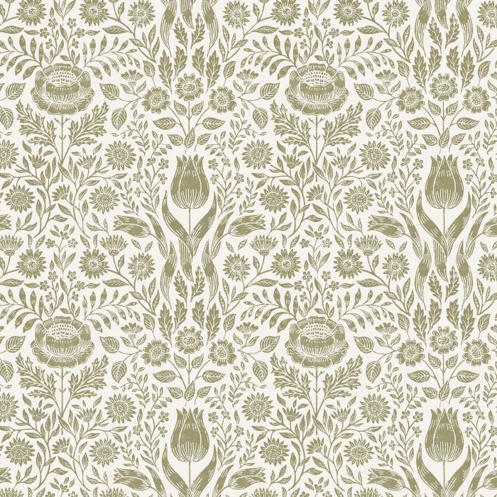 Ashstead Damask Wallpaper Hedgerow