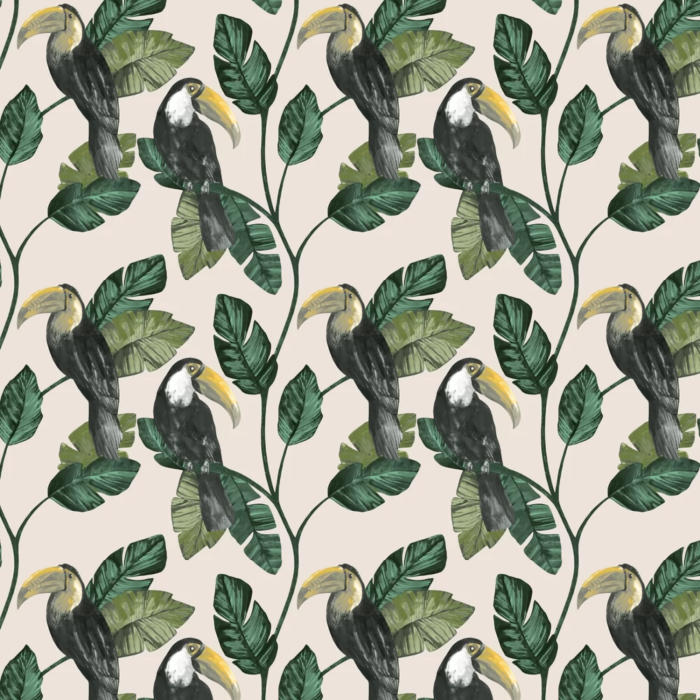 Tiki Toucan Wallpaper