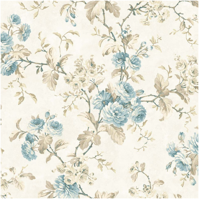 Chelsea Garden Chintz Wallpaper Blue