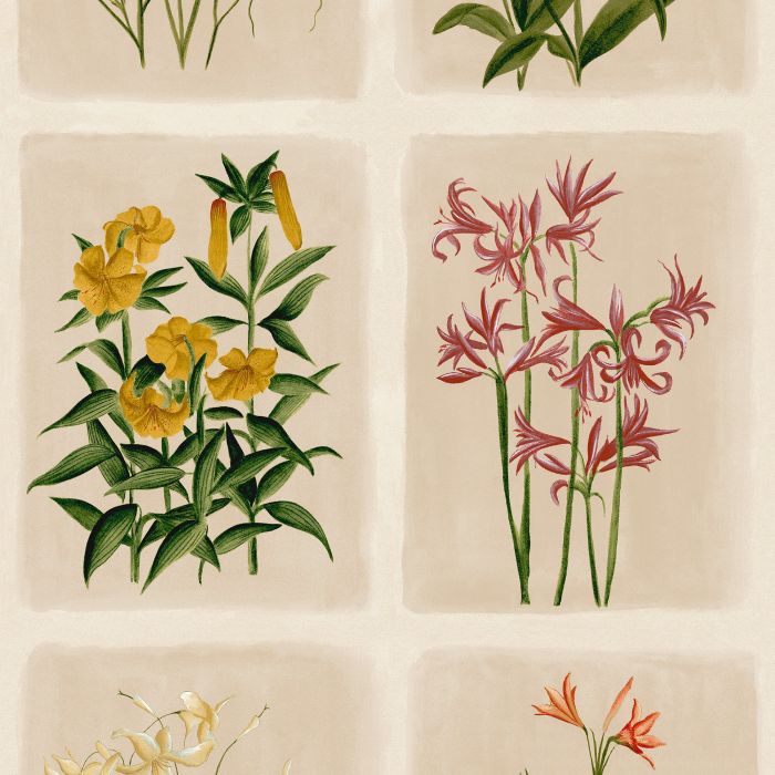 Pershore Postcards Wallpaper Linen