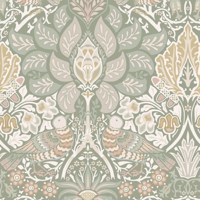 William Morris At Home Dove & Rose Wallpaper