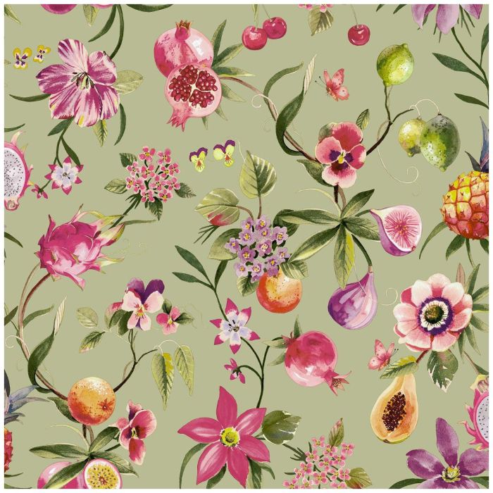 Floral Fruit Wallpaper