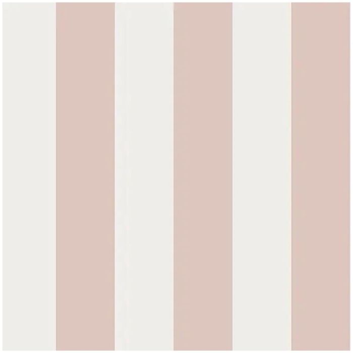 Girls Pink Striped Wallpaper