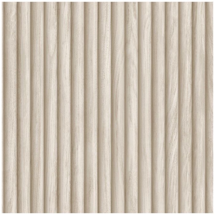 Fluted Wood Slat Wallpaper