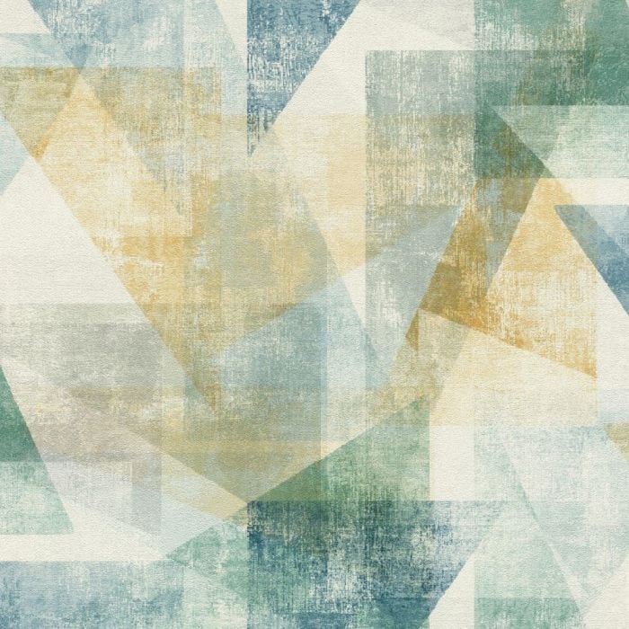 Painted Triangle Textured Wallpaper