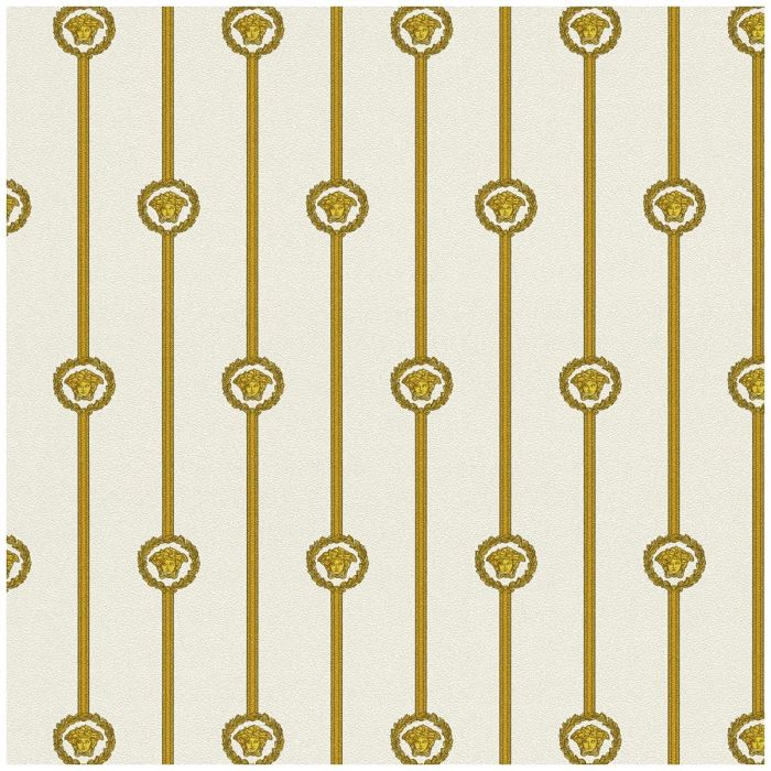 Versace Gold Striped Wallpaper