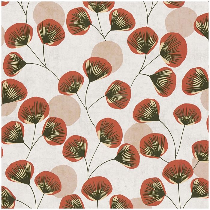 Red Floral Wallpaper