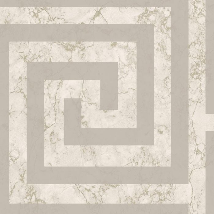 Athena Marble Greek Key Wallpaper