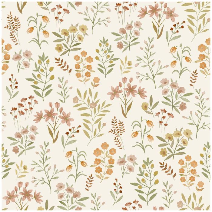 Placed Posey Floral Wallpaper