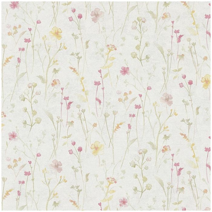 White Floral Wallpaper