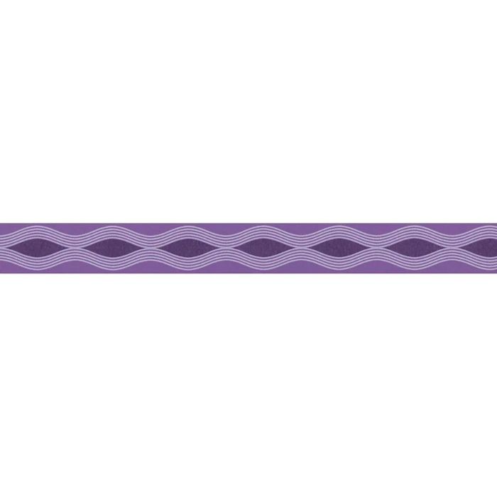 Purple Striped Wallpaper Border