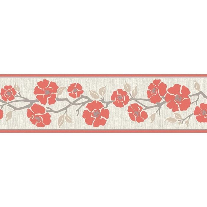 Orange Textured Wallpaper Border